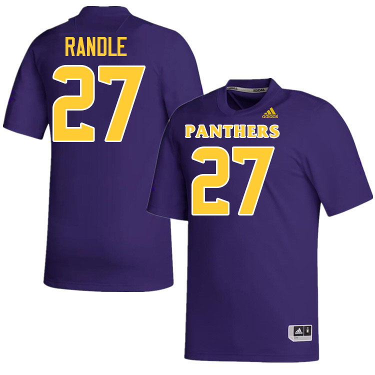 Prairie View A&M Panthers #27 Travor Randle College Football Jerseys,Uniforms Stitched-Purple